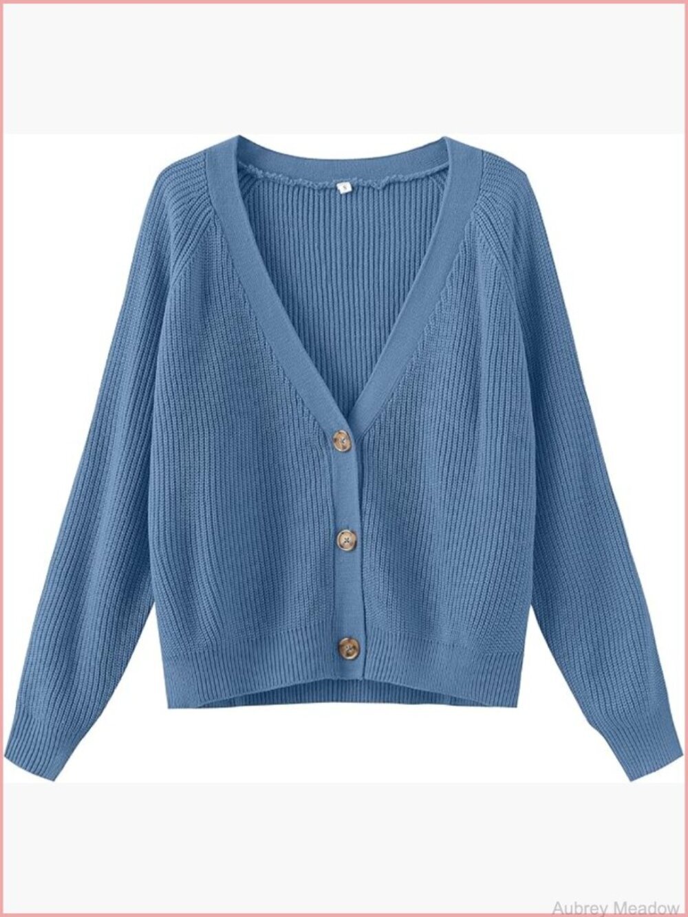 Long Sleeve Knit Open Front Cardigan Button Down